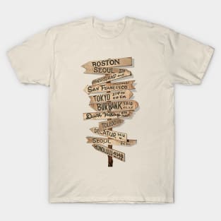 MASH 4077th Sign Post T-Shirt